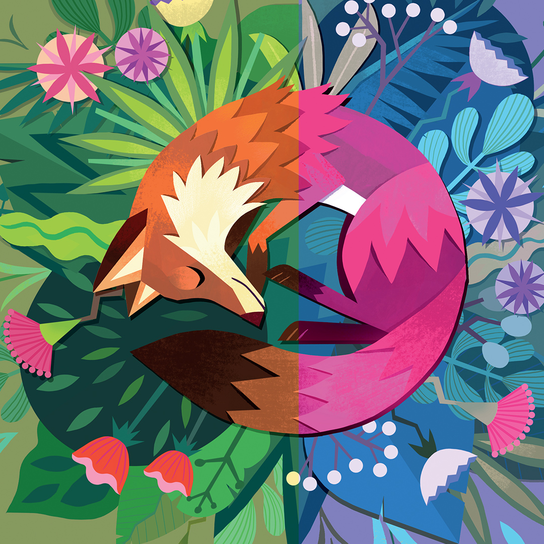 Renard Miroir par Juliette Oberndorfer