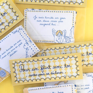 Cartes « pour un flirt avec toi » par Enora Goubil