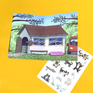 Scénettes et Gommettes La Maison des chats par Henriette Soleil