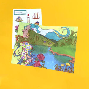 Scénettes et Gommettes Paysage intérieur par Enora Goubil